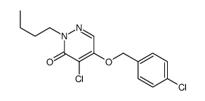 2-butyl-4-chloro-5-[(4-chlorophenyl)methoxy]pyridazin-3-one Structure