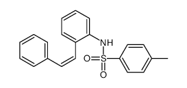 4-methyl-N-[2-(2-phenylethenyl)phenyl]benzenesulfonamide结构式