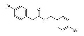 Benzeneacetic acid, 4-bromo-, (4-bromophenyl)methyl ester结构式