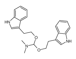 1,1-bis[2-(1H-indol-3-yl)ethoxy]-N,N-dimethylmethanamine结构式