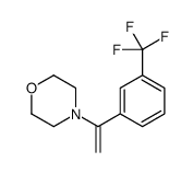 4-[1-[3-(trifluoromethyl)phenyl]ethenyl]morpholine结构式