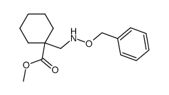 1-(benzyloxyamino-methyl)-cyclohexanecarboxylic acid methyl ester Structure