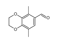 5,8-dimethyl-2,3-dihydro-1,4-benzodioxine-6-carbaldehyde结构式