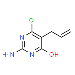 5-ALLYL-2-AMINO-6-CHLORO-4-PYRIMIDINOL structure