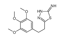 5-[2-(3,4,5-trimethoxyphenyl)ethyl]-1,3,4-thiadiazol-2-amine Structure