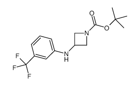 1-BOC-3-(3-TRIFLUOROMETHYL-PHENYLAMINO)-AZETIDINE structure