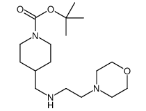 1-Boc-4-([2-(吗啉-4-基)-乙基氨基]-甲基)-哌啶结构式