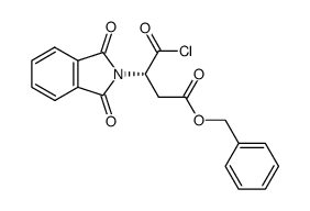 (S)-3-Chlorocarbonyl-3-(1,3-dioxo-1,3-dihydro-isoindol-2-yl)-propionic acid benzyl ester Structure