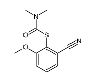 S-(2-cyano-6-methoxyphenyl) N,N-dimethylcarbamothioate结构式
