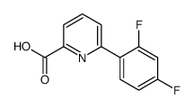 6-(2,4-Difluorophenyl)-picolinic acid Structure