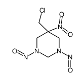 5-(chloromethyl)-5-nitro-1,3-dinitroso-1,3-diazinane Structure