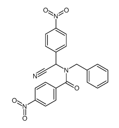 N-benzyl-N-[cyano-(4-nitrophenyl)methyl]-4-nitrobenzamide结构式