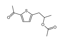 1-(5-acetylthiophen-2-yl)propan-2-yl acetate Structure