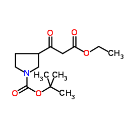 3-(2-ETHOXYCARBONYL-ACETYL)-PYRROLIDINE-1-CARBOXYLIC ACID TERT-BUTYL ESTER picture