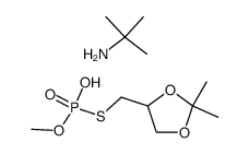 2-methylpropan-2-amine S-((2,2-dimethyl-1,3-dioxolan-4-yl)methyl) O-methyl phosphorothioate Structure