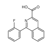 1-(2-fluorophenyl)isoquinoline-3-carboxylic acid Structure