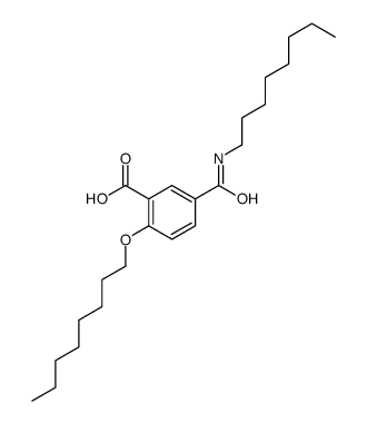 2-octoxy-5-(octylcarbamoyl)benzoic acid结构式