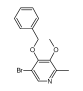 4-benzyloxy-3-methoxy-5-bromo-2-methyl-pyridine Structure