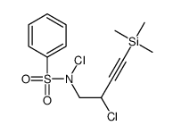 N-chloro-N-(2-chloro-4-trimethylsilylbut-3-ynyl)benzenesulfonamide Structure