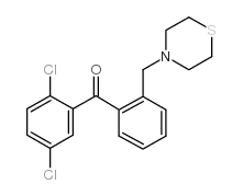 2,5-DICHLORO-2'-THIOMORPHOLINOMETHYL BENZOPHENONE结构式