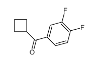 CYCLOBUTYL 3,4-DIFLUOROPHENYL KETONE structure