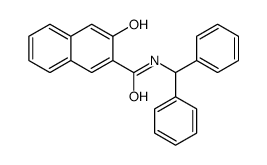 N-benzhydryl-3-hydroxynaphthalene-2-carboxamide Structure