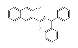 N-benzhydryl-3-hydroxynaphthalene-2-carboxamide结构式