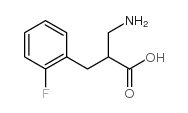 2-(aminomethyl)-3-(2-fluorophenyl)propanoic acid Structure