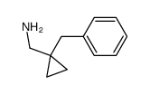 [1-(Phenylmethyl)cyclopropyl]methanamine结构式