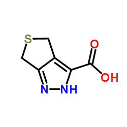 2,6-Dihydro-4H-thieno[3,4-c]pyrazole-3-carboxylic acid结构式