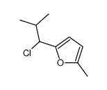 2-(1-chloro-2-methylpropyl)-5-methylfuran结构式