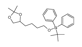 6-(tert-butyldiphenylsiloxy)-1,2-hexanediol acetonide结构式