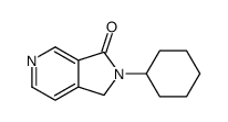 2-cyclohexyl-1H-pyrrolo[3,4-c]pyridin-3-one结构式