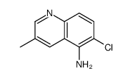 6-chloro-3-methylquinolin-5-amine结构式