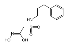 N-hydroxy-2-(3-phenylpropylsulfamoyl)acetamide Structure