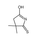 4,4-dimethyl-5-sulfanylidenepyrrolidin-2-one Structure