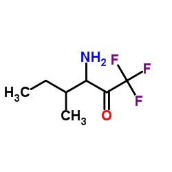 3-Amino-1,1,1-trifluoro-4-methyl-2-hexanone结构式