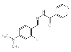 4-Pyridinecarboxylicacid, 2-[[2-chloro-4-(dimethylamino)phenyl]methylene]hydrazide structure