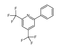 2-phenyl-4,6-bis(trifluoromethyl)pyridine结构式