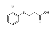 Propanoic acid, 3-[(2-bromophenyl)thio]结构式