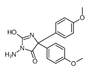 3-amino-5,5-bis(4-methoxyphenyl)imidazolidine-2,4-dione Structure