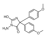 3-amino-5,5-bis(4-methoxyphenyl)imidazolidine-2,4-dione结构式