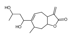 6-(1,3-dihydroxy-butyl)-7-methyl-3-methylene-3,3a,4,7,8,8a-hexahydro-cyclohepta[b]furan-2-one结构式