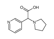 3-Pyridinyl(1-pyrrolidinyl)acetic acid Structure