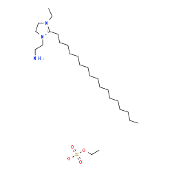 1-(2-aminoethyl)-3-ethyl-2-heptadecyl-4,5-dihydro-1H-imidazolium ethyl sulphate Structure