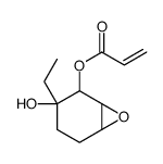 3-ethyl-3-hydroxy-7-oxabicyclo[4.1.0]hept-2-yl acrylate structure