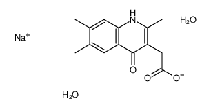 sodium,2-(2,6,7-trimethyl-4-oxo-1H-quinolin-3-yl)acetate,dihydrate结构式