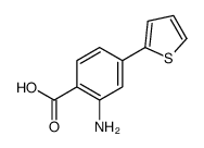 2-amino-4-(2-thienyl)benzoic acid structure