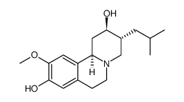 2H-Benzo[a]quinolizine-2,9-diol, 1,3,4,6,7,11b-hexahydro-10-methoxy-3-(2-methylpropyl)-, (2R,3R,11bR)-rel Structure