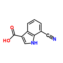 7-Cyano-1H-indole-3-carboxylic acid Structure